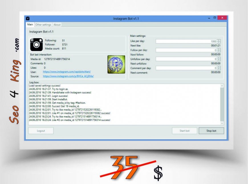 Instagram BOT v1.2.2